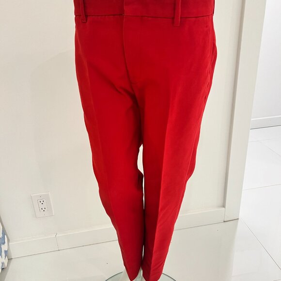 ZARA WOMAN Red Trouser/Pant 7290 SZ 8 - Picture 5 of 9